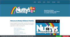 Desktop Screenshot of nuttyschildrensparties.co.uk